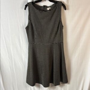 Merona black and white A-line Mini Dress Sleeveless Crew Neck for Casual Work